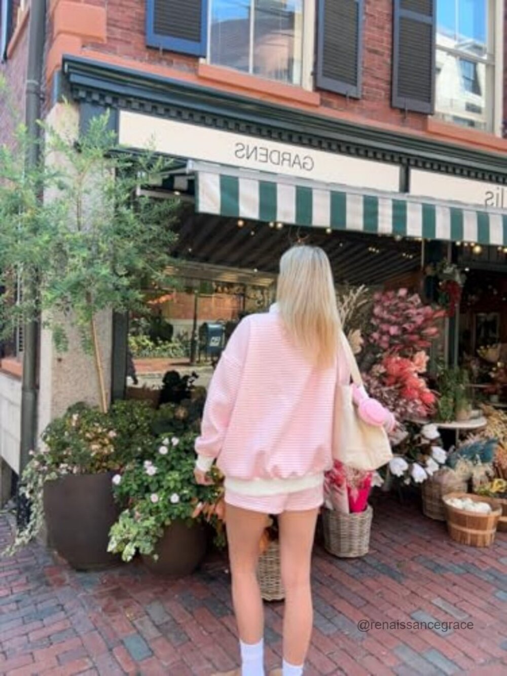 Oversized Mockneck Striped Sweatshirt Cotton Blend Long Sleeve Pullover